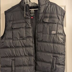 Eddie Bauer Men's Gray Puffer Vest
